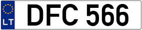 Truck License Plate